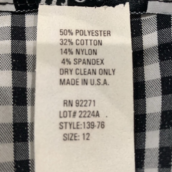 Gingham Checked Skirt - Picture 7 of 7